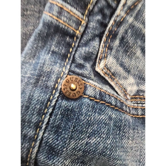 Guess Jeans Light Wash Stretch Size 26 Cuffed‎ Legs - Picture 5 of 9